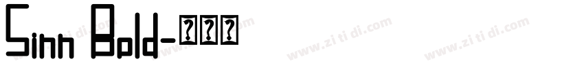 Sinn Bold字体转换
